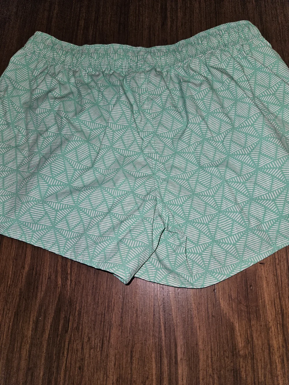 Lauren James Mint Geometric Athletic Shorts